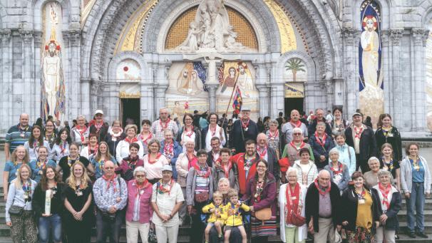 <p>Alle Generationen waren unter den 55 ostbelgischen Pilgern vertreten.</p>