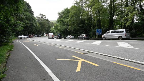 <p>Die Kiss&amp;Ride-Zone entlang der Frankendelle wurde in den vergangenen Tagen bereits eingezeichnet.</p>