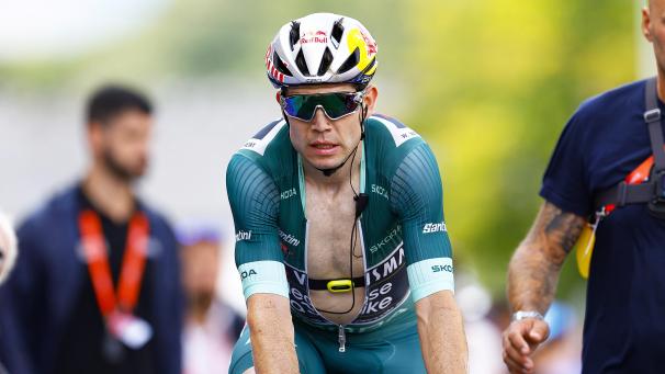 <p>Van Aertmusste sich im Sprint dem Australier Kaden Groves geschlagen geben.</p>