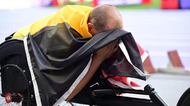 <p>Maxime Carabin sichert sich seine zweite Goldmedaille in Paris.</p>