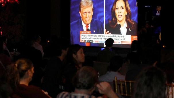<p>Donald Trump und Kamala Harris standen sich am Dienstag beim ersten TV-Duell gegenüber.</p>