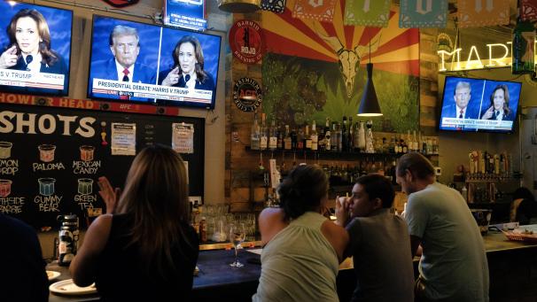 <p>TV-Duell in den USA</p>