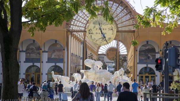 <p>Eingang des Tierparks Pairi Daiza</p>
