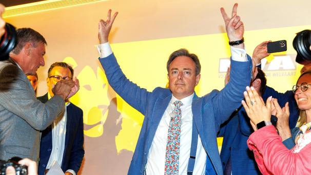 <p>Bart De Wever feiert am 9. Juni einen kaum mehr für möglich gehaltenen Wahlsieg.</p>