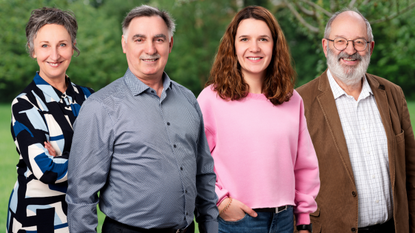 <p>Die Ecolo-Liste für die anstehenden Provinzwahlen am 13. Oktober: Monika Dethier-Neumann, Spitzenkandidat Issa Gamboulatov, Isabelle François und Berthold Müller (von links)</p>