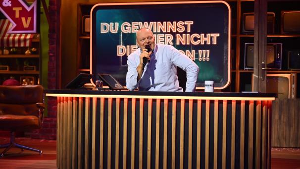 <p>Stefan Raab feiert mit der brandneuen Quiz- und Competition-Show #DGHNDMBSR „Du gewinnst hier nicht die Million bei Stefan Raab“ sein TV-Comeback auf RTL+.</p>