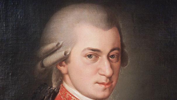 <p>Undatierte Aufnahme eines Porträt in Öl des Komponisten Wolfgang Amadeus Mozart (1756 - 1791), das von Barbara Kraft nach Mozarts Tod im Jahre 1819 gemalt wurde.</p>