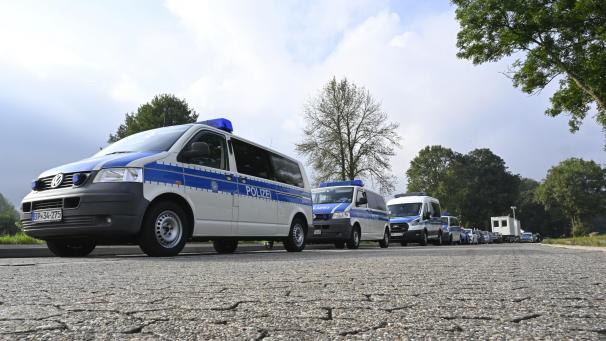 <p>Grenzkontrollen der Bundespolizei bei Aachen</p>
