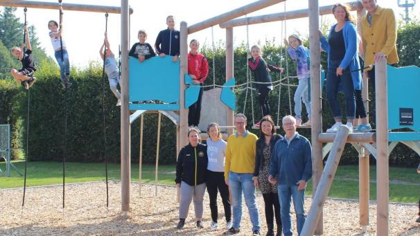 <p>In dieser Woche wurde die neue „Parkour“-Anlage am Weißen Stein eingeweiht.</p>