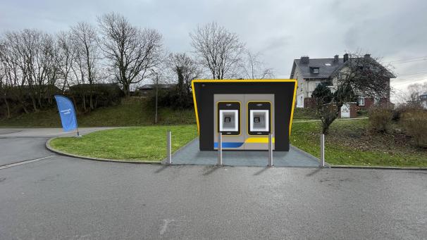 <p>Der neue Batopin Geldautomat soll sich am Parkplatz des Supermarkts Okay befinden und wird ungefähr so aussehen.</p>