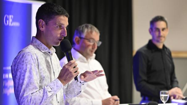 <p>Als Kandidaten der einzigen Liste Gemeindeinteressen standen Patrick Heyen, Erik Wiesemes und Frédéric Arens Rede und Antwort.</p>