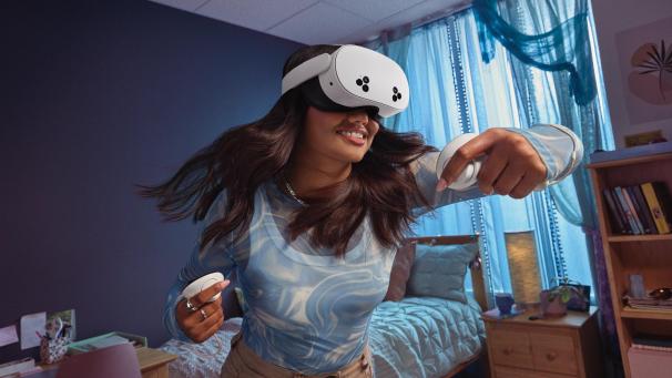 <p>Virtuelle Action im Schlafzimmer? Metas' Quest 3S soll den Ausflug in virtuelle Welten auch für Einsteiger günstiger machen.</p>