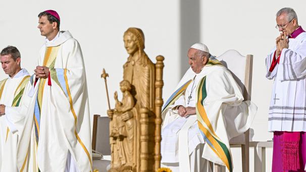 <p>Am Sonntagvormittag sprach Papst Franziskus im Brüsseler Stadion auch über eine mögliche Seligsprechung König Baudouins.</p>