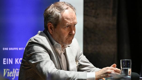 <p>Luc Frank bei der Wahldebatte</p>