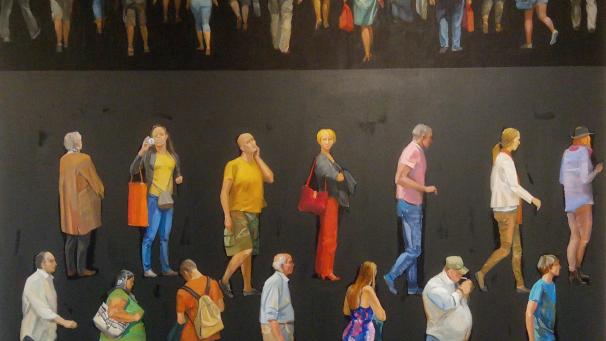 <p>Die neue Ausstellung „Ansichtssache“ präsentiert Skulpturen von Stephanie Binding und Malerei von Viktor Stricker.</p>