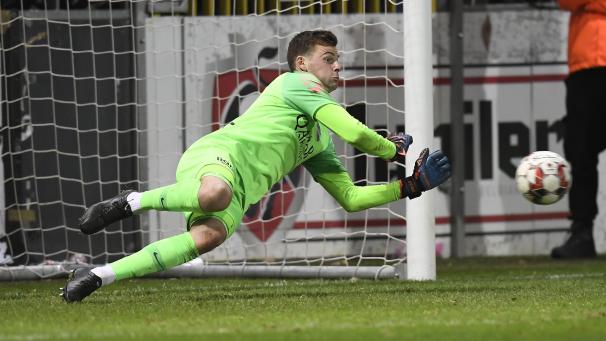 <p>Otwin De Wolf (hier im Februar 2020 im Trikot der AS Eupen) stößt erstmals in seiner Karriere zu den Roten Teufeln.</p>