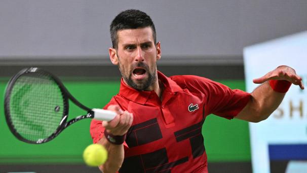 <p>Novak Djokovic in Aktion</p>