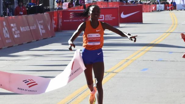 <p>Ruth Chepngetich in Aktion</p>