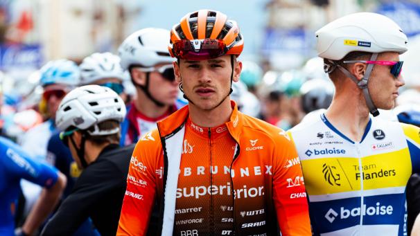 <p>Konzentriert: Arne Janssens vor dem Start der Gravel-EM.</p>