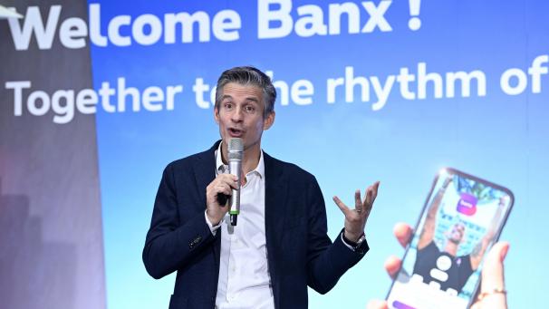 <p>Banx wurde im Oktober 2021 mit großem Tamtam angekündigt (Bild: Proximus-CEO Guillaume Boutin).</p>