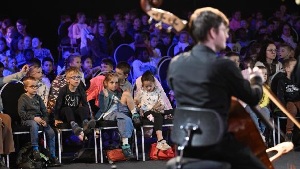 <p>Zu zwei Konzerten war das Orchester in der Pop-Up Location zu Gast.</p>