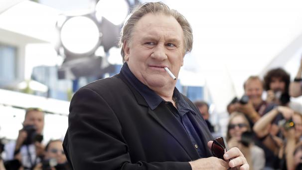 <p>Gerard Depardieu während eines Fototermins für den Film Valley of Love bei den 68. Internationalen Filmfestspielen in Cannes</p>