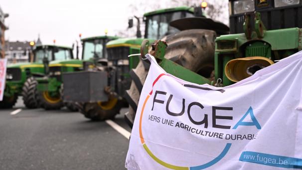 <p>Bauernprotest im Januar in Namur</p>