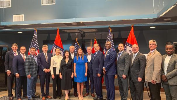 <p>Großer Bahnhof in Little Rock: Am Dienstag wurde das Faymonville-Projekt im US-Bundesstaat Arkansas öffentlich vorgestellt.</p>