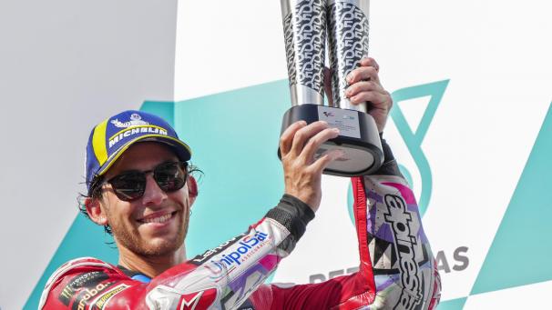<p>Der italienische Ducati-Pilot Francesco Bagnaia hält mit dem Sieg in Malaysia die Spannung in der MotoGP aufrecht.</p>