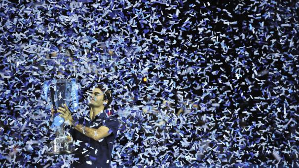 <p>Einer von sechs Titeln: Roger Federer gewinnt die ATP-Finals 2011.</p>