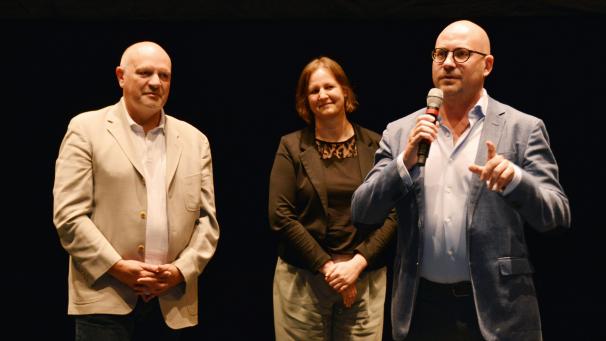 <p>Kevin Houben (r.) bildete die Jury mit Jean-Claude Braun (l.) und Mareike Wütscher (Mitte).</p>
