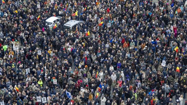 <p>In der Hauptstadt finden regelmäßig Protestmärsche statt - wie hier im Dezember 2023.</p>
