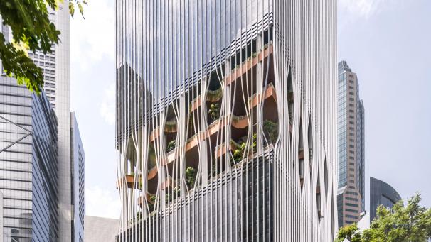 <p>Das undatierte Handout zeigt das mixed-use Hochhaus CapitaSpring in Singapur.</p>