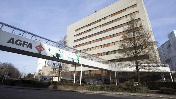 <p>Ein Blick auf den Firmensitz von Agfa in Mortsel</p>