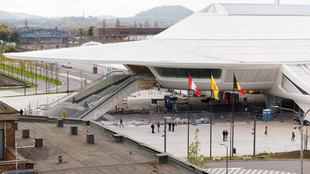 <p>Ein Blick auf den Bahnhof von Mons</p>