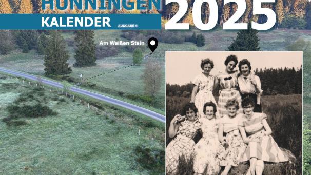 <p>Die Titelseite des Hünninger Dorfkalenders 2025</p>