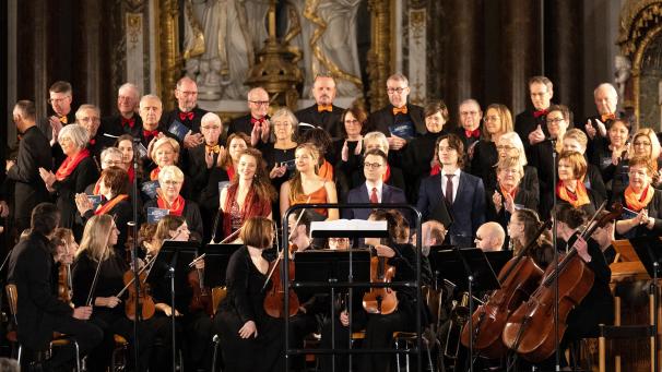 <p>Über ein Jahr haben die Sänger und Musiker für die Aufführungen geprobt.</p>