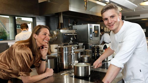 <p>Tim Boury und seine Frau Inge führen das Restaurant Boury in Roeselare.</p>