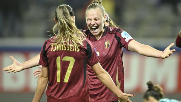 <p>Ella Van Kerkhoven erzielte die 1:0 Führung gegen die Ukraine</p>