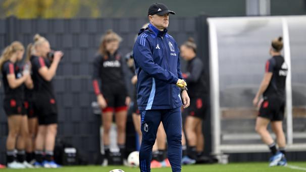 <p>Ives Serneels bei einer Trainingseinheit der Red Flames in Tubize</p>