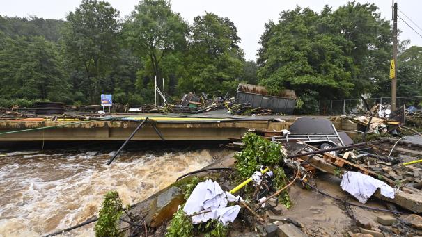 <p>Die Hochwasserkatastrophe im Juli 2021 hinterließ eine Schneise der Verwüstung.</p>
