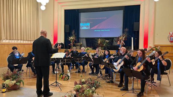 <p>Das Kgl. Mandolinenorchester Eupen präsentiert weihnachtliche Klänge.</p>