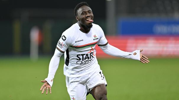 <p>Ignace N´Dri trug sich beim 5:0 von OH Löwen gegen Zulte Waregem in die Torschützenliste ein.</p>