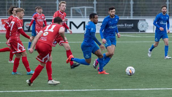 <p>War für den FC erfolgreich unterwegs: Pascal Nzuzi (am Ball).</p>