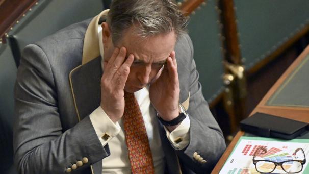 <p>Regierungsbildner De Wever macht sich einen Kopf.</p>