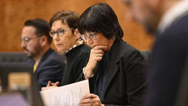 <p>Die SP-Fraktion im Parlament der DG: Björn Klinkenberg, Mechtilde Neuens und Kirsten Neycken-Bartholemy (v.l.)</p>