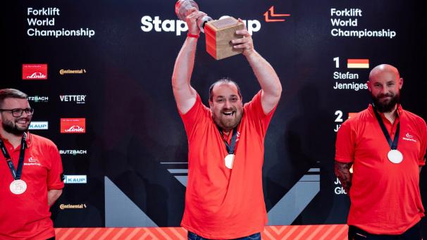 <p>Stefan Jenniges aus Oberlascheid darf sich „Forklift Men’s World Champion 2024“ nennen.</p>