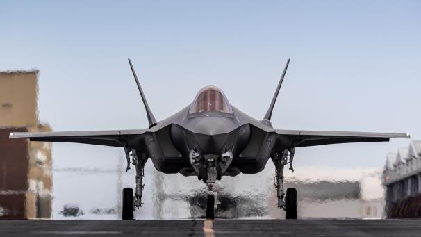 <p>Ein Kampfflugzeug vom Typ F-35-A</p>