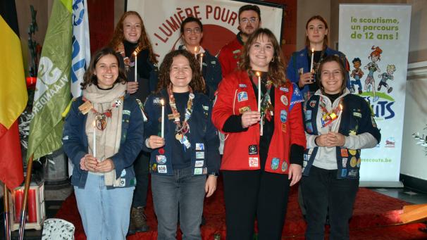 <p>Die ostbelgische Delegation bestand Pfadfinder aus Eupen, Raeren und Hergenrath.</p>