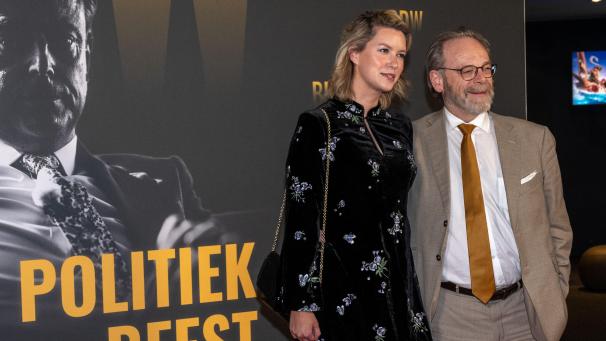 <p>Els van Doesburg und Peter De Roover bei der Premiere der Dokumentation „BDW Politiek Beest“</p>
